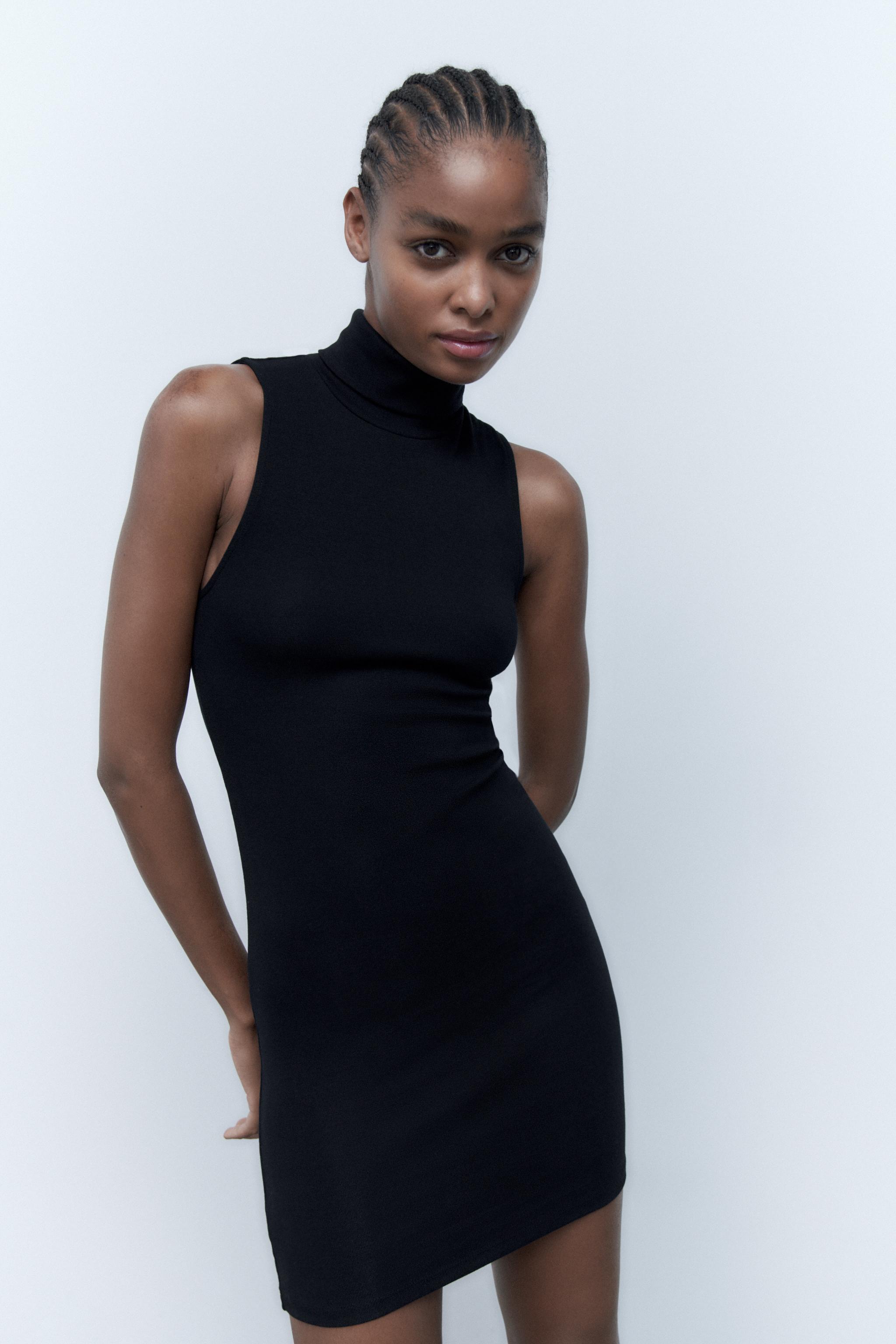 HALTER NECK DRESS Black ZARA United Kingdom